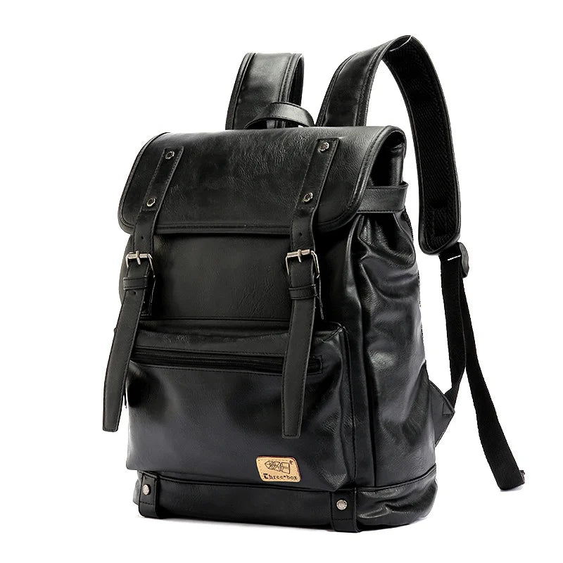 Leather backpack