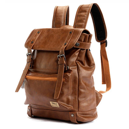Leather backpack