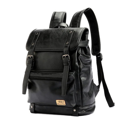 Leather backpack
