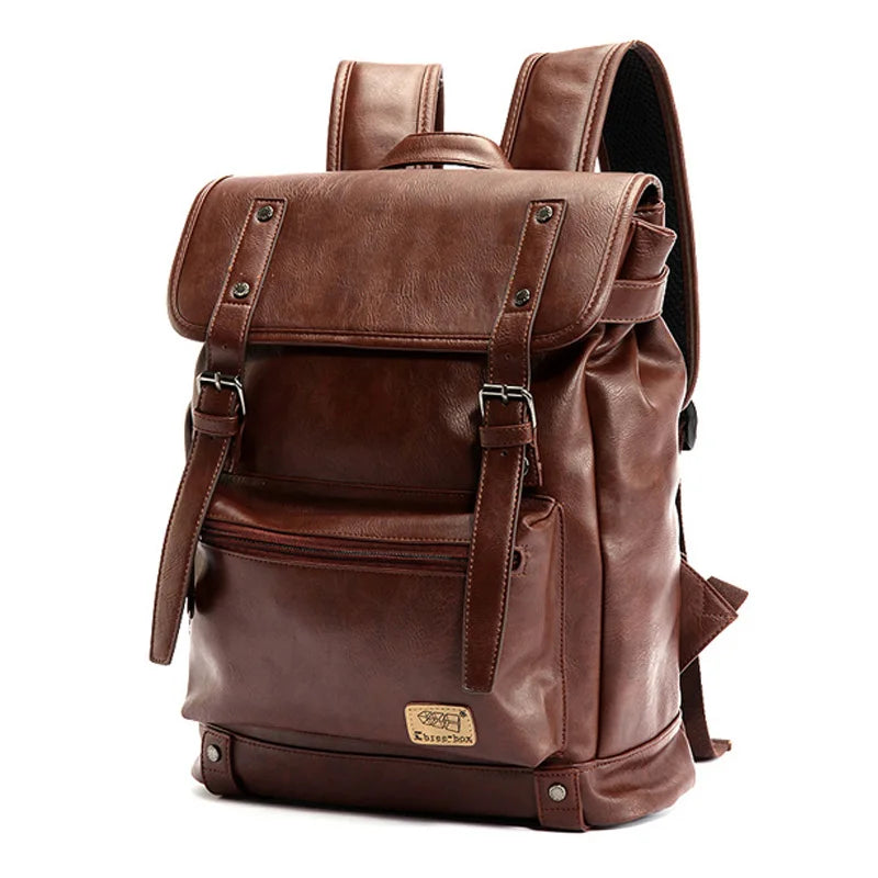 Leather backpack