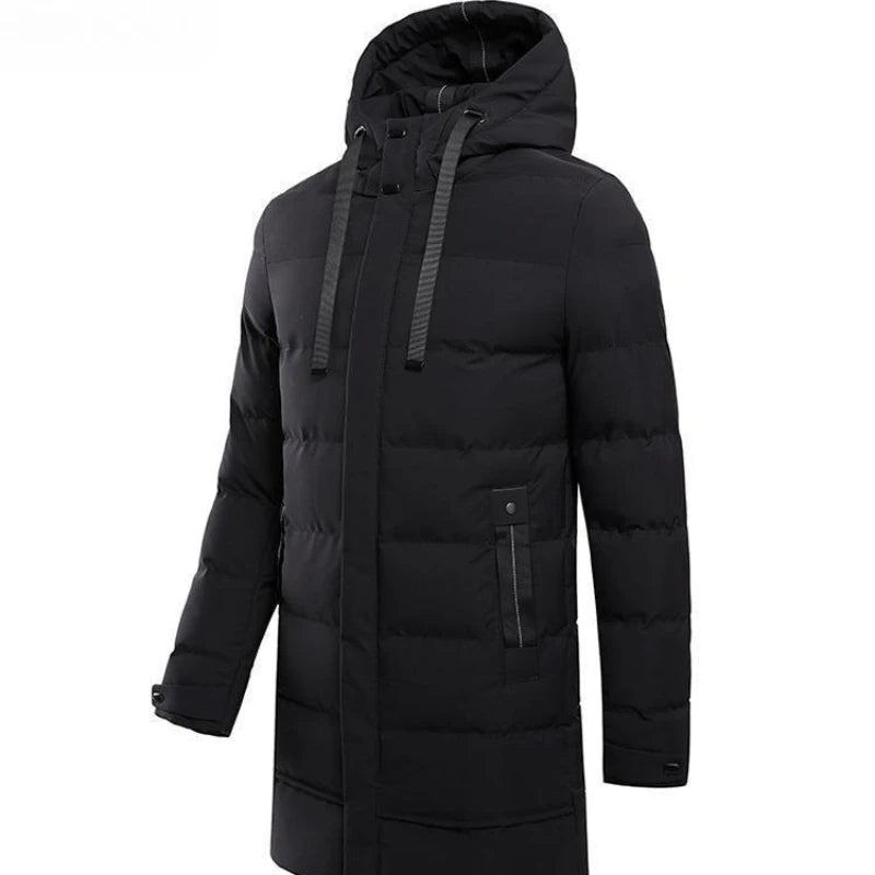 Men's Winter Long Mid Length Over The Knee Jacket