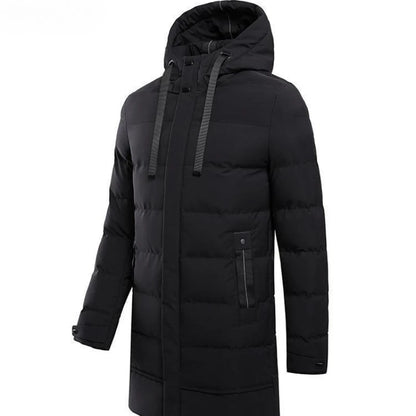 Men's Winter Long Mid Length Over The Knee Jacket