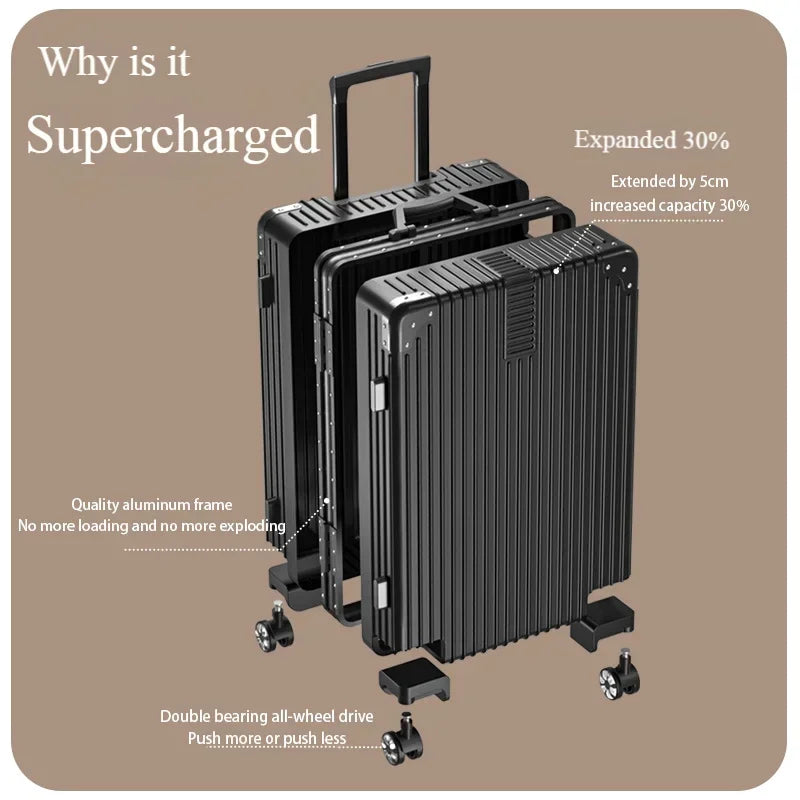 Aluminum alloy travel luggage