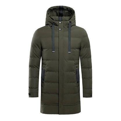 Men's Winter Long Mid Length Over The Knee Jacket