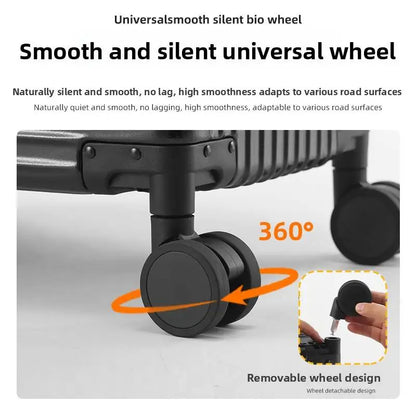 Aluminum suitcase with combination lock.