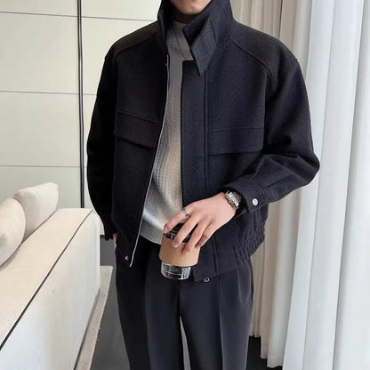 Stylish men's wool jacket