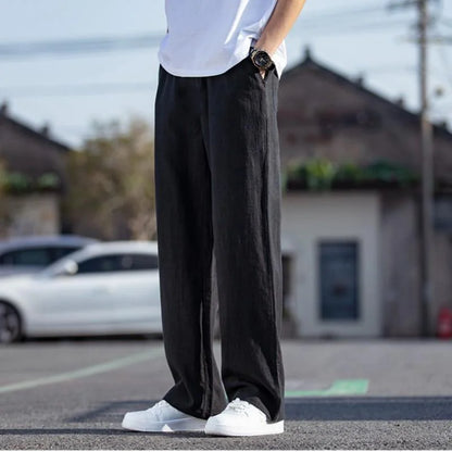 Pants Man Linen Thin Pocket