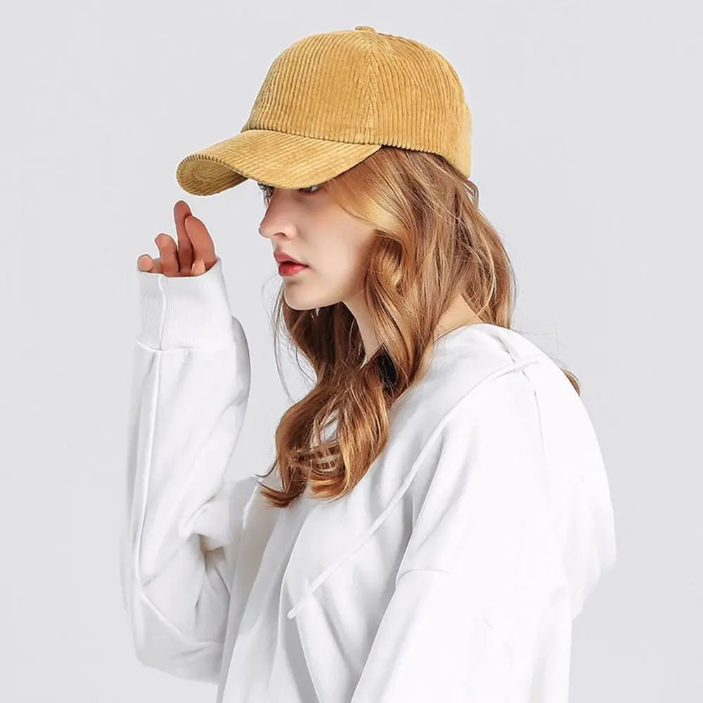 Corduroy cap