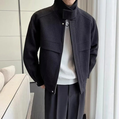 Stylish men's wool jacket