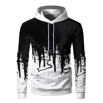 Men's hoodie with 3D