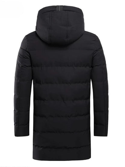 Men's Winter Long Mid Length Over The Knee Jacket