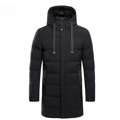 Men's Winter Long Mid Length Over The Knee Jacket