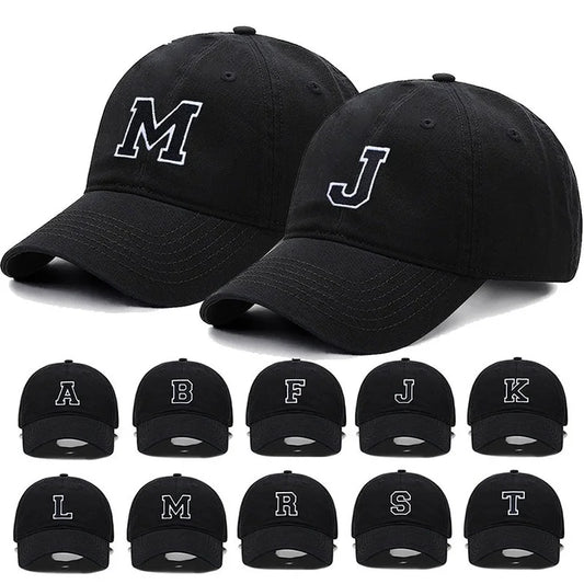 Caps with initials from A to Z