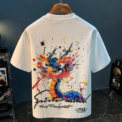 100℅ Cotton T Shirt for Men Katoen Print