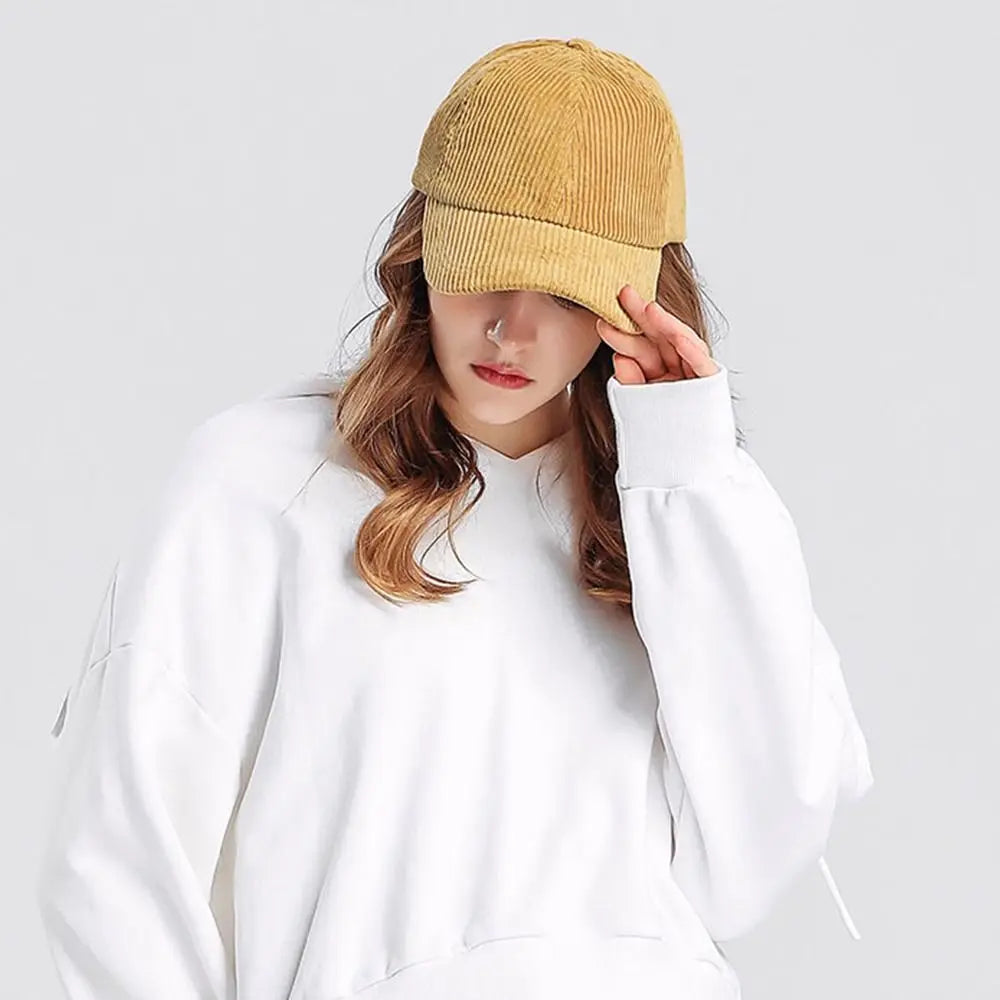 Corduroy cap