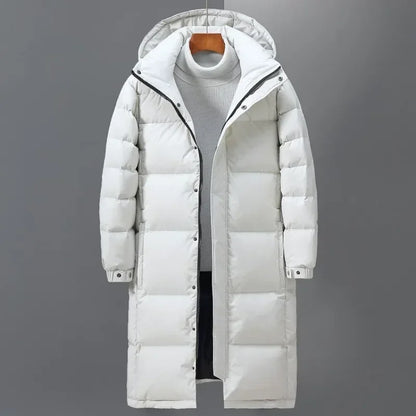 Men Long Puffer Jackets Hooded