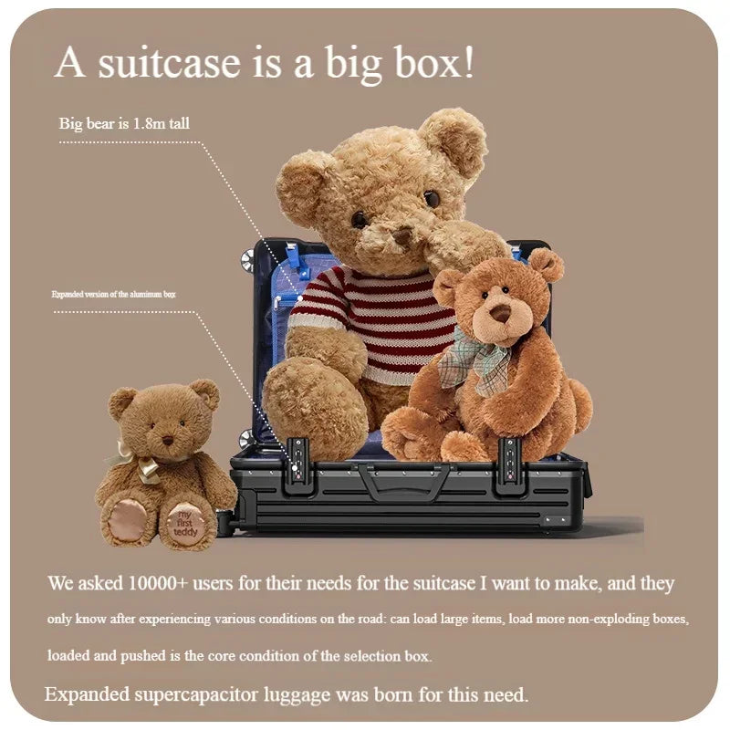Aluminum alloy travel luggage