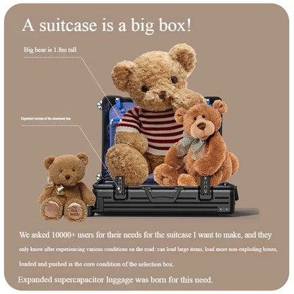 Aluminum alloy travel luggage
