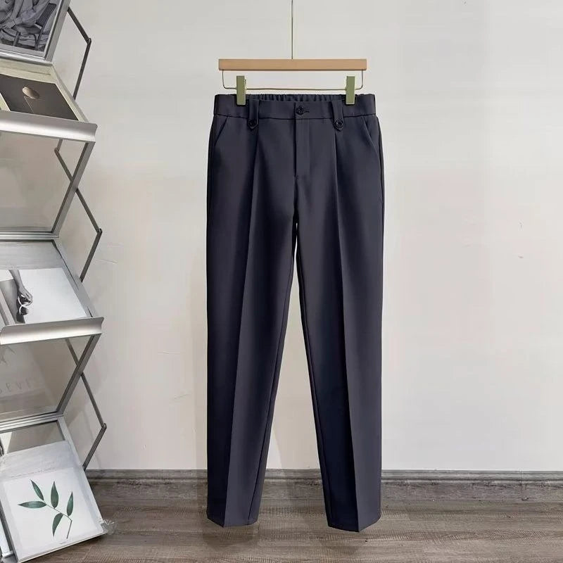 Men's slim fit cropped trousers