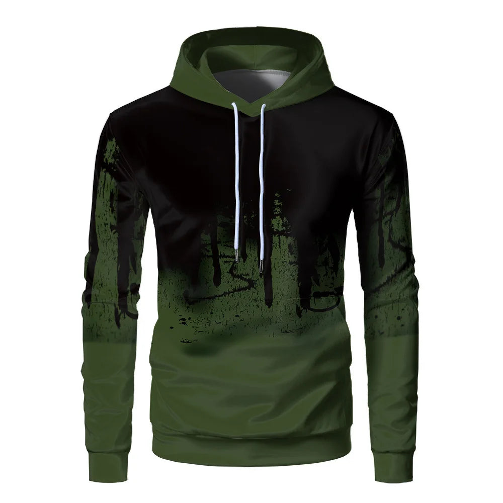 Men's hoodie with 3D