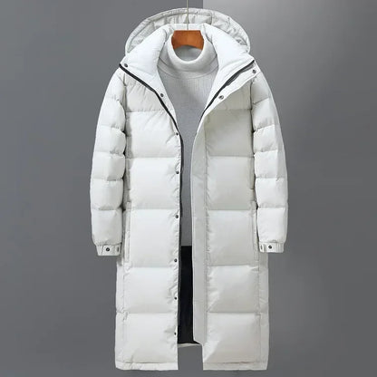 Men Long Puffer Jackets Hooded