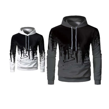 Men's hoodie with 3D