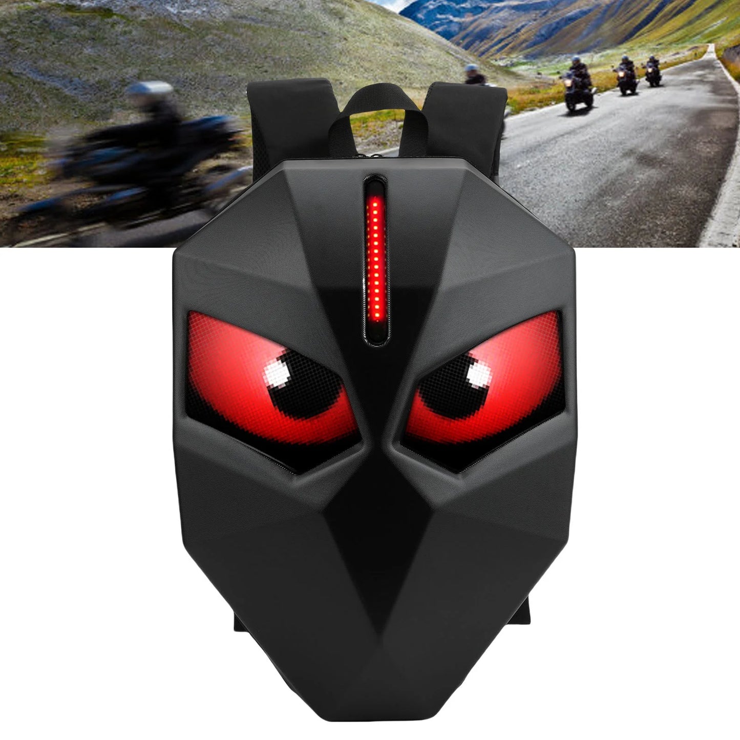LED backpack with screen