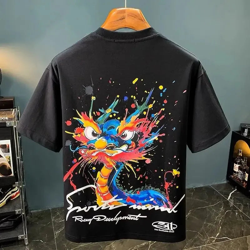 100℅ Cotton T Shirt for Men Katoen Print