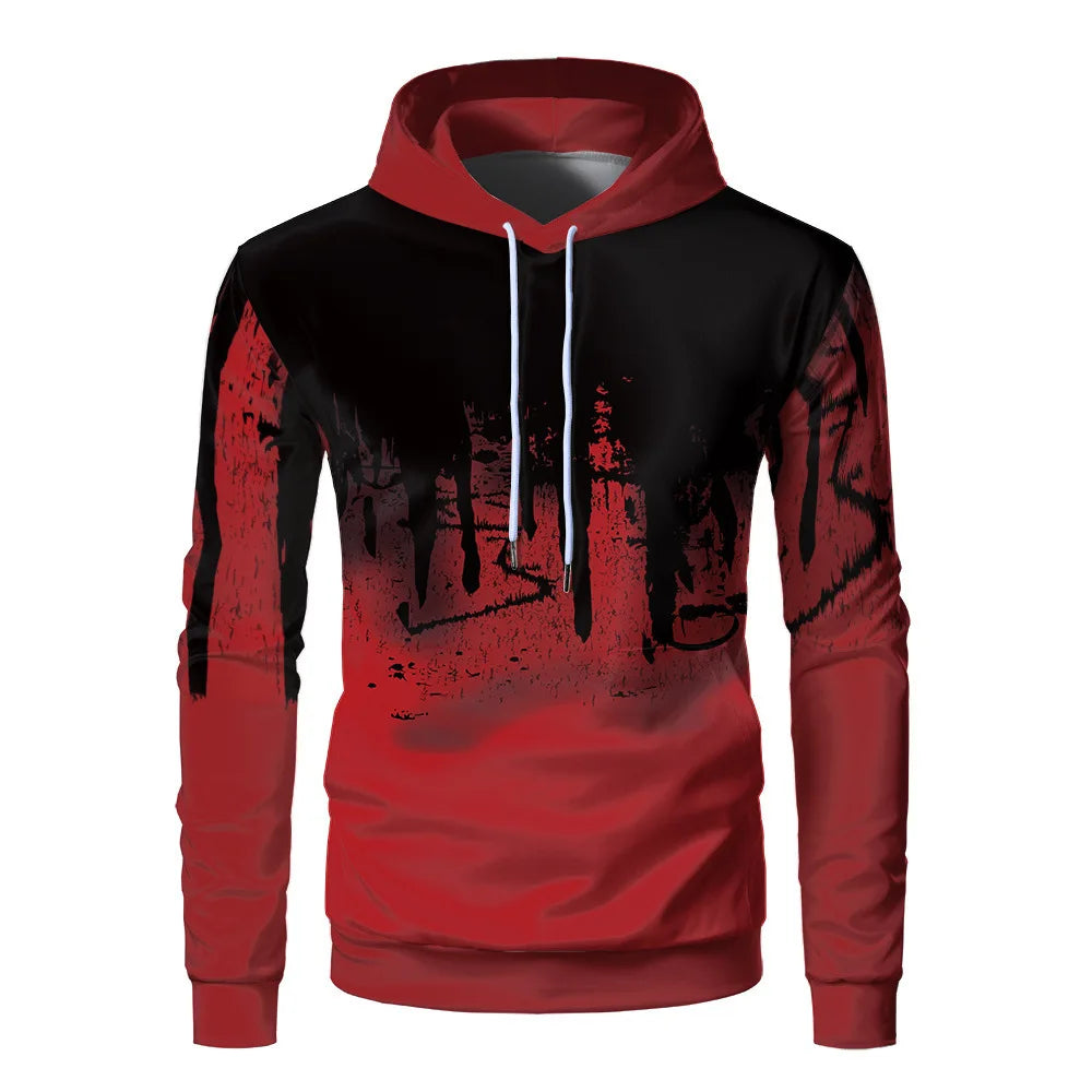 Men's hoodie with 3D