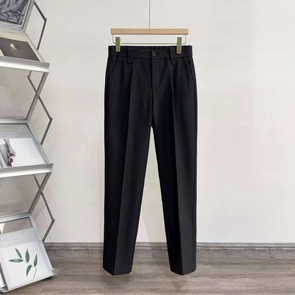 Men's slim fit cropped trousers